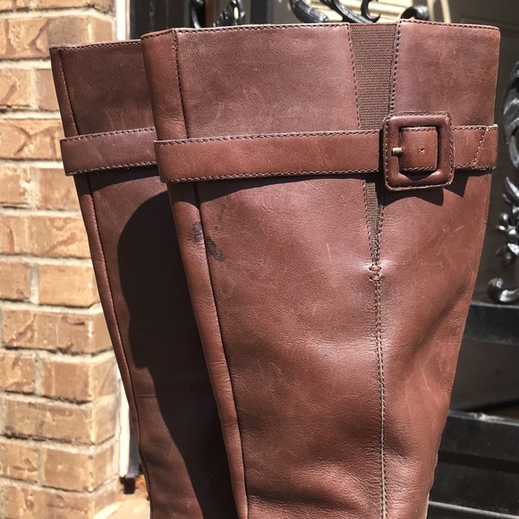 🚨B2G1 ANNE KLEIN Brown Heeled Boots - Picture 3 of 12